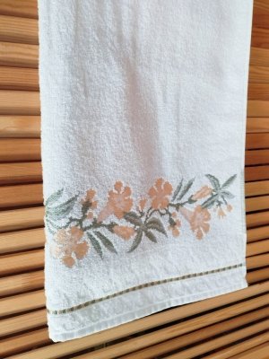 полотенце махровое caren белое (49 × 70, белый)